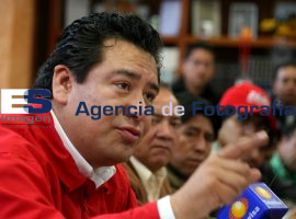 Leobardo Soto en rueda de prensa  - ES imagen agencia de fotografía