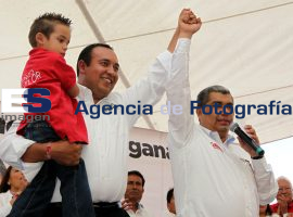 Cierra campaña López Zavala con juan Taylor en San Predro Cholula - ES imagen agencia de fotografía