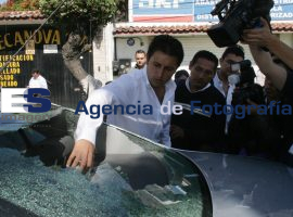 Simpatizantes de coalición Compromiso por Puebla denuncian agresión a vehículos  - ES imagen agencia de fotografía