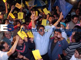 Lalo Rivera Festeja en el Zócalo - ES imagen agencia de fotografía