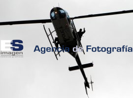 Recorre helicóptero de la Policía la ciudad - ES imagen agencia de fotografía