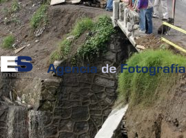 Trabajador Obras Carretera Puebla-Tlaxcala Accidentado - ES imagen agencia de fotografía