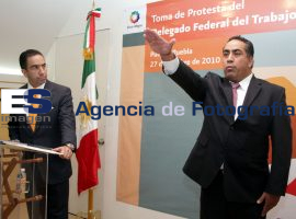Toma protesta Rafael MIcalco como delegado de la STPS - ES imagen agencia de fotografía