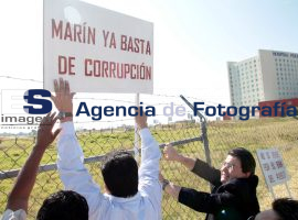 Protesta PRD en predios de Atlixcayotl - ES imagen agencia de fotografía
