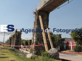 Se derrumban 20 metros del acueducto de Atlixco - ES imagen agencia de fotografía