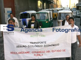Manifestación Mototaxis - ES imagen agencia de fotografía