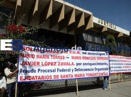 Manifestación Tonantzintla PGJ - ES imagen agencia de fotografía