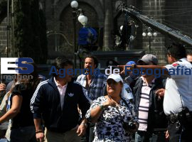 Cheff Oropeza en el Zócalo de Puebla - ES imagen agencia de fotografía