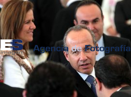 Felipe Calderón Comida con Empresarios Poblanos - ES imagen agencia de fotografía