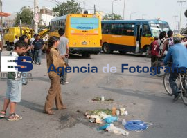 Detienen unidad de transporte público que atropeyó y mató a una señora - ES imagen agencia de fotografía