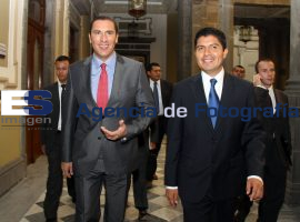 Reunión de Moreno Valle con Eduardo Rivera - ES imagen agencia de fotografía