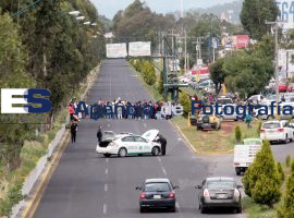 Bloquean recta a cholula integrantes de Antorcha Campesina - ES imagen agencia de fotografía