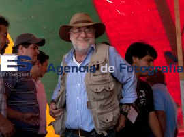 Javier Sicilia y la Caravana por la Paz a su paso por Puebla - ES imagen agencia de fotografía