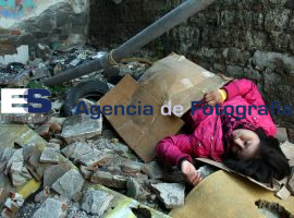 Simulacro de Sismo, Colapso Casona Antigua - ES imagen agencia de fotografía
