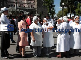 Simulacro de Sismo, Zócalo - ES imagen agencia de fotografía