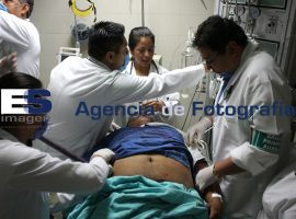 Simulacro de explosión en IMSS de San Alejandro - ES imagen agencia de fotografía