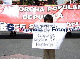 Manifestación Antorcha Campesina - ES imagen agencia de fotografía