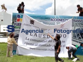 Manifestación en Contra del Viaducto Ignacio Zaragoza - ES imagen agencia de fotografía