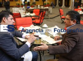 Armenta y Meza Viveros se reunen en conocido hotel del centro - ES imagen agencia de fotografía