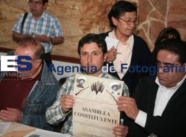 Campesinos de Ayoxuxtla invitaron a la asamblea constituyente del Frente de organizaciones - ES imagen agencia de fotografía