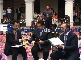 Firman convenio los tres poderes para recorridos infantiles - ES imagen agencia de fotografía