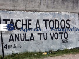 Propaganda Anular el Voto - ES imagen agencia de fotografía