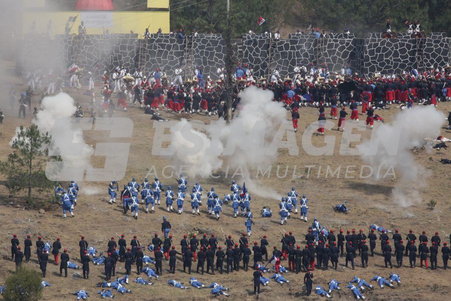 Representación de la batalla de Puebla de 1862 en XXV Zona Militar ...