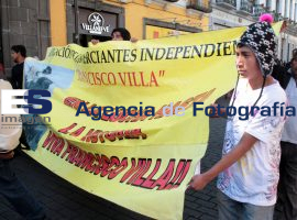 Manifestción Comerciantes Francisco Villa - ES imagen agencia de fotografía