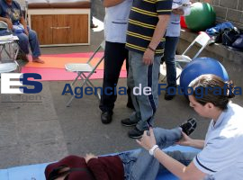 Feria de la salud zócalo de la ciudad de Puebla - ES imagen agencia de fotografía