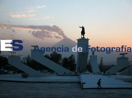 Atardecer Popocatepetl y Zaragoza - ES imagen agencia de fotografía
