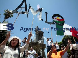 Manifestación simpatizantes Movimiento Progresista - ES imagen agencia de fotografía