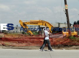 Obras del Metrobus en Amalucan - ES imagen agencia de fotografía
