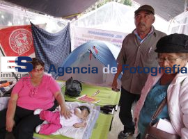 Quinto día huelga maestros en el zócalo - ES imagen agencia de fotografía