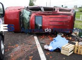 Fallece una mujer en volcadura en vía Atlixcayotl - ES imagen agencia de fotografía
