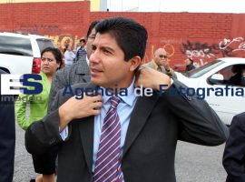 Eduardo Rivera en el inicio de clases del Bachillerato Carmen Se - ES imagen agencia de fotografía