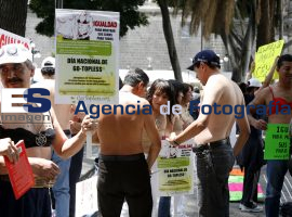 Manifestación go topless zócalo de la ciudad - ES imagen agencia de fotografía