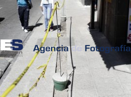 Obras de rehabilitación de banquetas - ES imagen agencia de fotografía