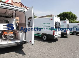 Siete nuevas ambulancias delegación IMSS Puebla - ES imagen agencia de fotografía