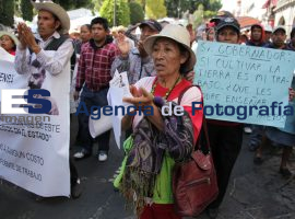 Manifestación contra el libramiento poniente - ES imagen agencia de fotografía