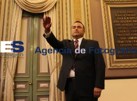 Protesta Constitucional del Ciudadano David Villalnueva Lomelí - ES imagen agencia de fotografía