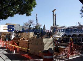 Obras de teleférico en el Barrio del Artista  - ES imagen agencia de fotografía