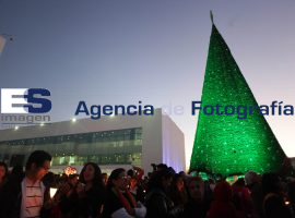 EAI iluminación del árbol de navidad en el CCU - ES imagen agencia de fotografía