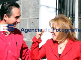 Pablo Fernández y Claudia Hernández dirigentes del PRI - ES imagen agencia de fotografía