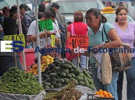 Compras de productos básicos en mercado - ES imagen agencia de fotografía