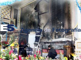 Incencio en la capilla del Señor de las Maravillas - ES imagen agencia de fotografía