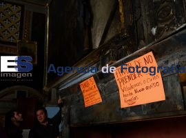 Sin restaurar, daños en el templo de santa Mónica. - ES imagen agencia de fotografía