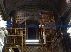 Retiran pintura dañana de Santa Mónica  - ES imagen agencia de fotografía