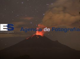 Actividad volcánica Popocatépetl - ES imagen agencia de fotografía
