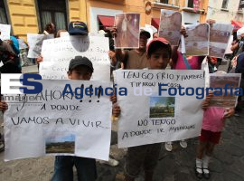 Manifestación vecinos de Xilotzoni - ES imagen agencia de fotografía