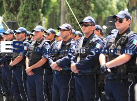 Policía Federal en la ciudad de Puebla - ES imagen agencia de fotografía